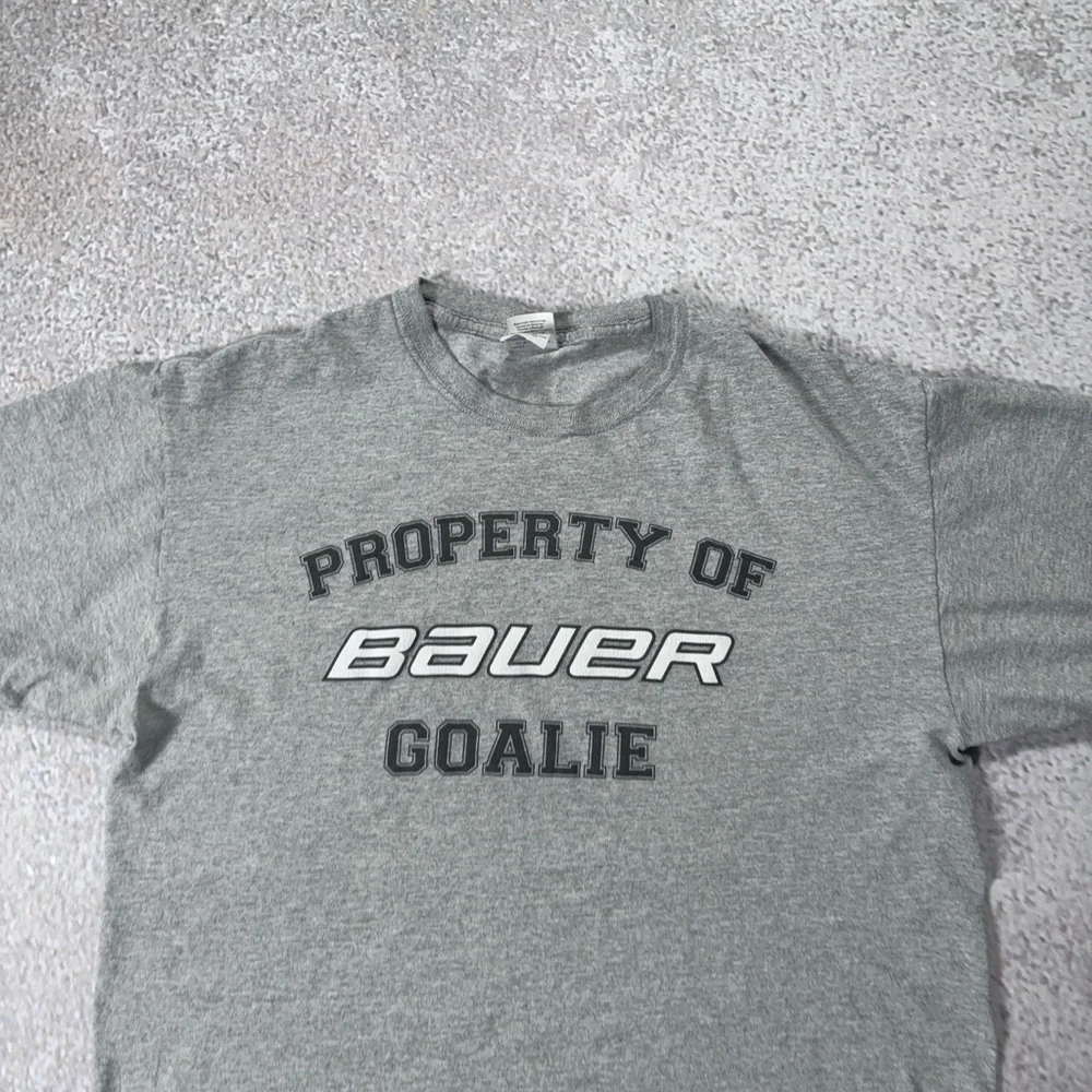 Vintage Y2K Bauer Hockey grey T-Shirt - Picture 3 of 7